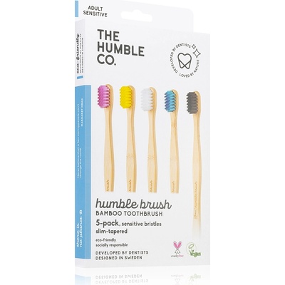The Humble Co. Brush Adult bambusový zubní kartáček Extra soft 5 ks