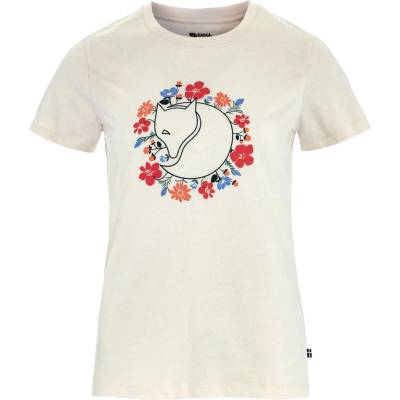 Fjällräven Дамска тениска Fjällräven Women's Fjällblomster Fox T-Shirt - Chalk White (916-6337-0213)