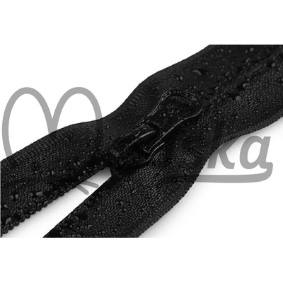Zip spirálový voděodolný bundový 5mm dělitelný délka 50 cm - ČERNÁ
