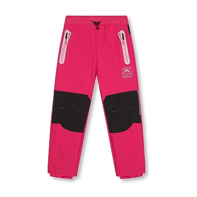 Kugo HK2873 dívčí softshellové kalhoty bez fleesu růžová