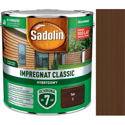 Sadolin Klasický hybridní impregnační nátěr na dřevo Tek 2,5 l