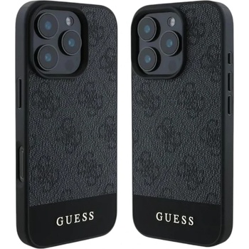 GUESS Калъф Guess PU 4G Stripe за iPhone 16 Pro Max сив (786ab8c4d7ee)