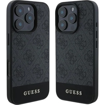 GUESS Калъф Guess PU 4G Stripe за iPhone 16 Pro Max сив (786ab8c4d7ee)