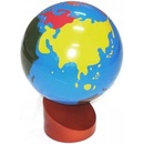 Montessori smyslové pomůcky Montessori G005 glóbus barevné kontinenty
