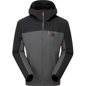 Mountain Equipment Мъжко софтшел яке Mountain Equipment Frontier Jacket Softshell jacket - Anvil Grey / Black (003-3274-0113)