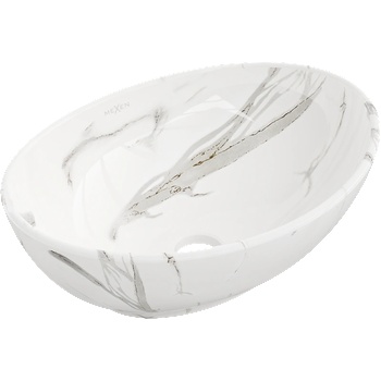 Mexen Elza умивалник над плот 40 х 33 см, бял камък - 21014082 (21014082)