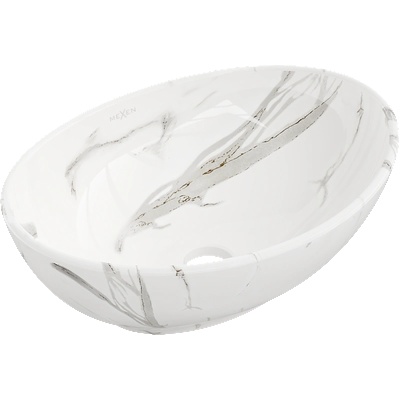 Mexen Elza умивалник над плот 40 х 33 см, бял камък - 21014082 (21014082)