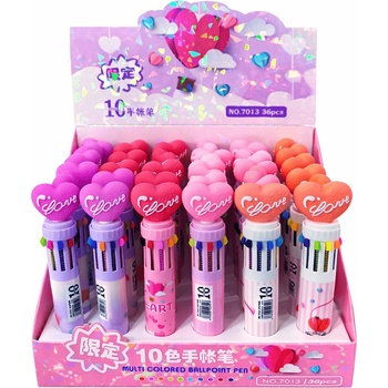 Химикал 10 цвята със сърце 7013