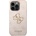 GUESS Гръб Guess PU 4G Metal Logo Case за iPhone 15 Pro - Розов