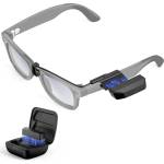 Transnovo носимо зарядно с батерия за очила Ray-Ban Meta | 1600 mAh, зареждане, докато ги носиш (Wayfarer, Skyler Gen 1 & 2) (RB2-B)