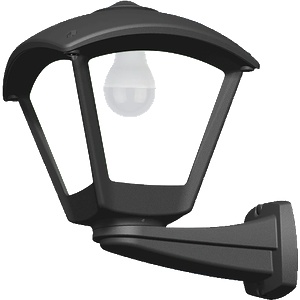 Fumagalli Dario 250 ГРАД. ФЕНЕР ЗА СТЕНА 1xe27 ip55 ЧЕРЕН (96dario250w/bl)