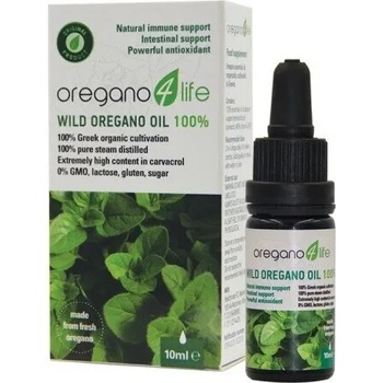 Oregano4Life Масло от див риган 100% карвакрол (> 86% , Oregano 4 Life Wild Oregano Oil 100% 10ml