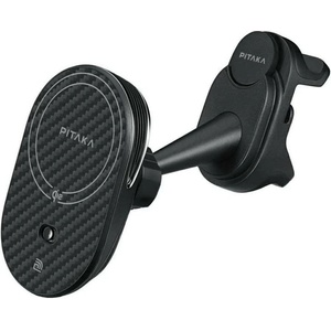 PITAKA Безжично Зарядно за Tesla с Magsafe, Pitaka MagEZ Car Mount Pro 2 Qi2 15W, Черен (CM2401T)