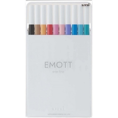 EMOTT fine liner sada 10 ks - pastelové barvy