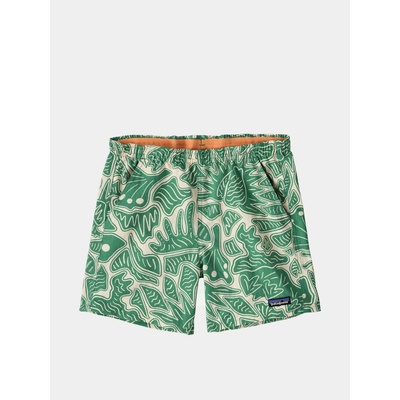 Patagonia Baggies 5in bees and flowers/heartleaf green