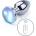 Kiotos Vibrating Aluminium LED Buttplug Small