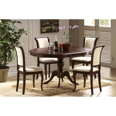 Signal Jídelní stůl Olivia 106 × 106 cm, tmavý ořech