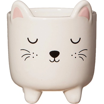 Sass & Belle Каменна саксия за цветя ø 7, 5 cm Cat - Sass & Belle (XDC601)