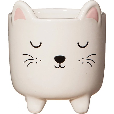 Sass & Belle Каменна саксия за цветя ø 7, 5 cm Cat - Sass & Belle (XDC601)