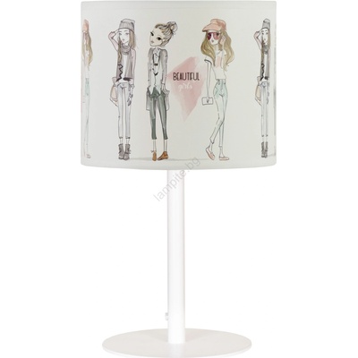 BELIS Детска настолна лампа GIRLS VIBES 1xE27/60W/230V Ø 18 см за момичета (BE1083)
