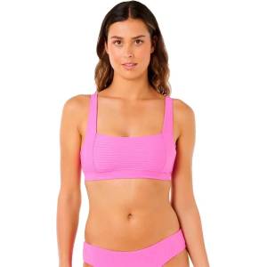 Rip Curl Premium Surf D-DD Crop bikini top - Pink (Super Pink)