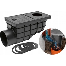 Chudej Strešný lapač Kanalizačná vpusť bočná štandard D110 mm čierna KV110BST