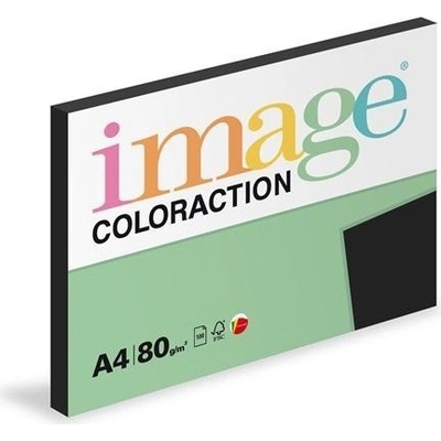 Papír barevný A4 80 g Coloraction černý 100 ks