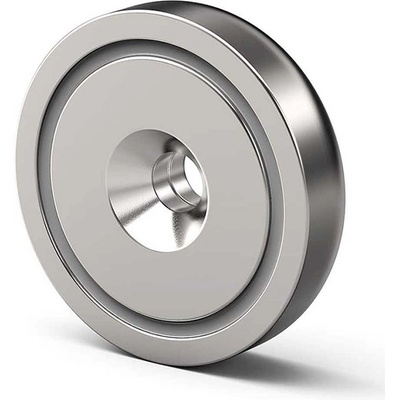 UNI STR Неодимов магнит №52, 60x15 мм, до 80 кг, с отвор (UNI-011445)