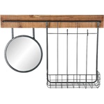 DEKODONIA Стенно огледало DKD Home Decor Метал Ела Огледало (80 x 15 x 20 cm)