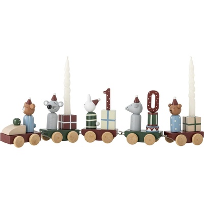 Bloomingville Dřevěný adventní kalendář Junaid multi barva dřevo