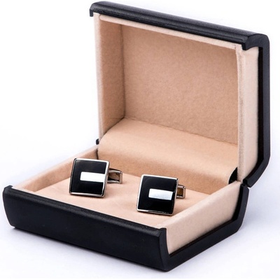 Assante manžetové knoflíčky 90508 černé – Zboží Dáma