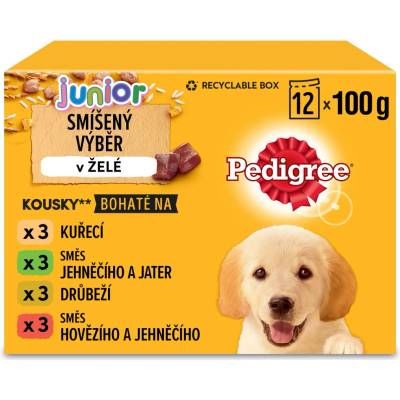Pedigree Junior kuřecí 12 x 100 g