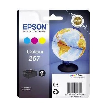Epson Мастилница EPSON Singlepack Colour 267 за WF-100W, 1 x 6.7 ml, 3 цвята, C13T26704010