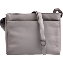 New Bags kožená kabelka přes rameno LB-206 šedá