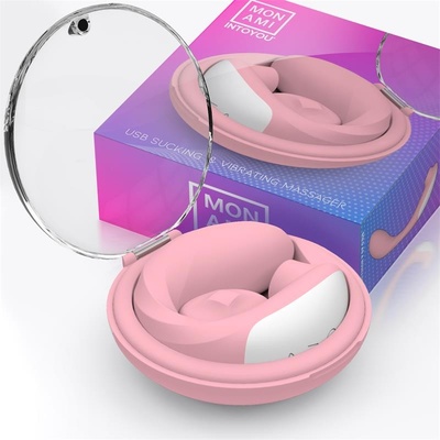 Mon Ami Sucking Clitoris Stimulator and Vibrator 2 Motors Pink