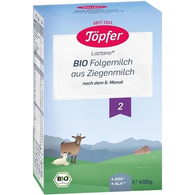 Töpfer Био козе преходно мляко Töpfer Lactana 2, опаковка 400 g (4006303004734)