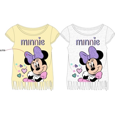 Dievčenské tričko Minnie Mouse 52029565 svetlo šedý melír