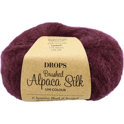 Drops Brushed Alpaca Silk UNI 44 švestka