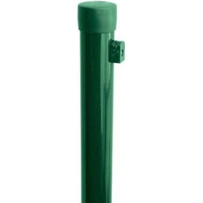 PILECKÝ Plotový stĺpik IDEAL Zn+PVC zelený, vr. príchytky, pr. 48 x 2100 mm