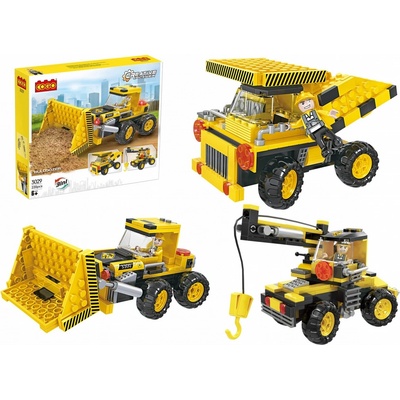 COGO Stavba stavební stroje 3v1 220 ks