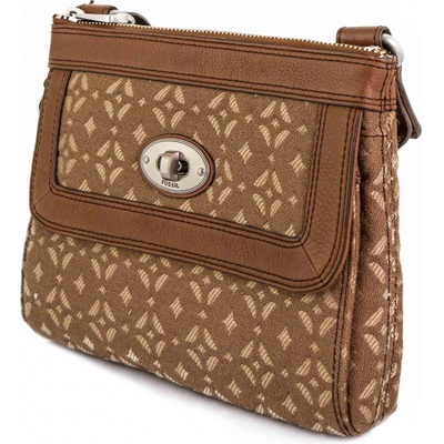 Fossil Wmns Shoulderbag Marlow Signature Top Zip hnědá