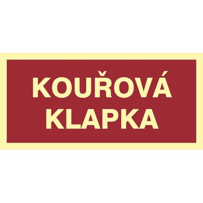 Grafiko | Kouřová klapka - fotoluminiscenční - Materiál Samolepící PVC folie, Rozměr 400x200mm