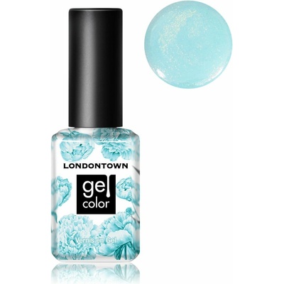 LONDONTOWN Gel Aegean Aqua gélový lak na nechty trblietavá tyrkysová 12 ml