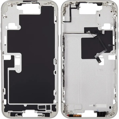 For_Apple Stredný rám s tlačidlom napájania a hlasitosti iPhone 16 Pro Max (US Version) – Aftermarket Plus – biely titan IPH2775