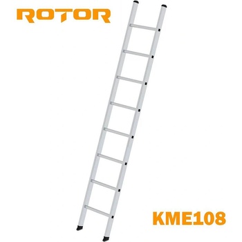 ROTOR Стълба алуминиева, 1x8 стъпала, 2.16 м, ROTOR KME108 (KME108)