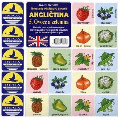 Najdi dvojici - Angličtina - 5. Ovoce a zelenina - Lucie Hlavatá