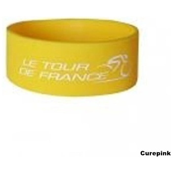 CurePink náramek silikonový na zápěstí Tour de France 326055