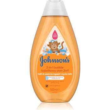 Johnson's Wash and Bath пяна за вана и миещ гел 2 в 1 500ml