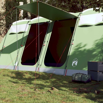 vidaXL Семейна палатка, тунелна, 8-местна, зелена, водоустойчива (94616)
