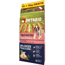 Krmivo pre psov Ontario Puppy & Junior Large Chicken & Potatoes & Herbs 15 kg